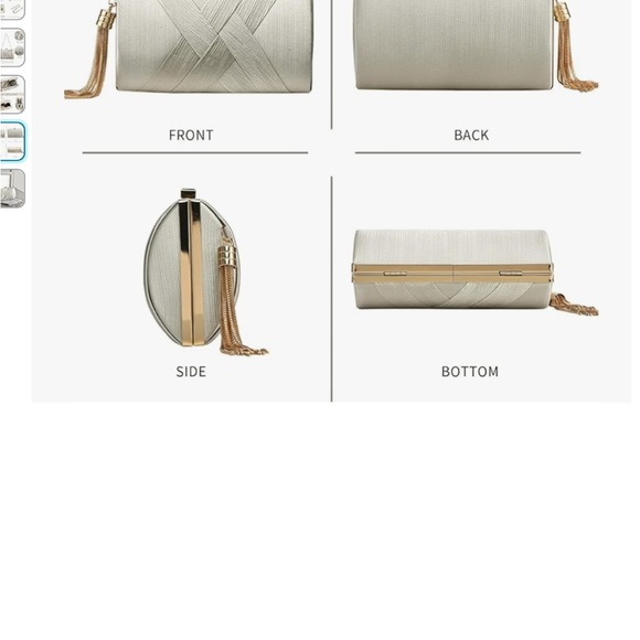 CLUTCH TASES CROSSBODY WEDDING PURSES EVENING - Picture 6 of 10